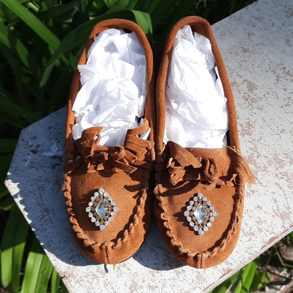 Circo Rawhide Leather Indian pow wow shoes - Picture 2 of 10